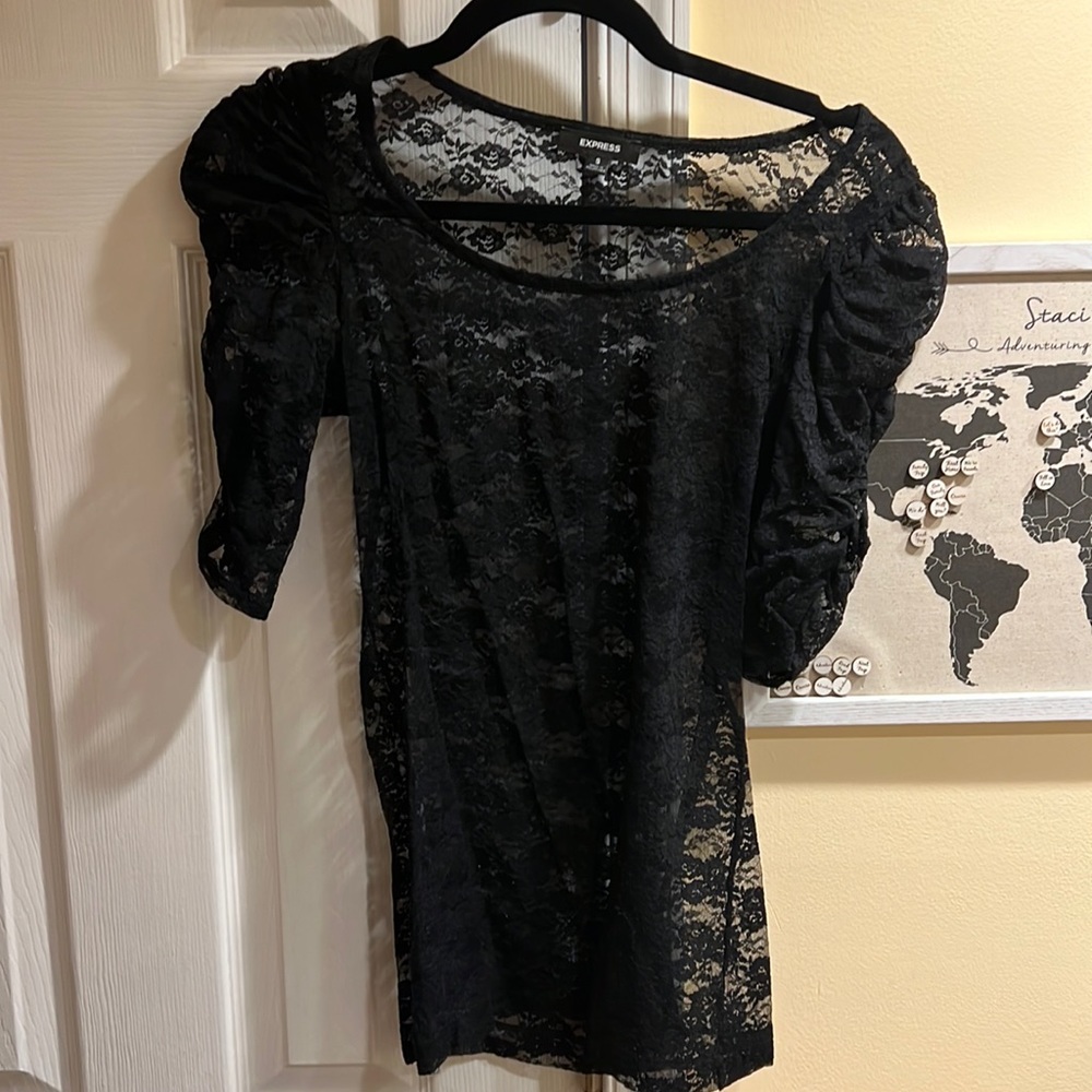 Size Small Express Black Dress Top